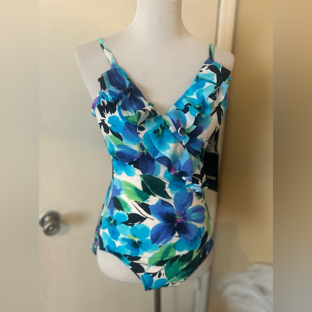 Trimshaper one piece swimsuit. NWT